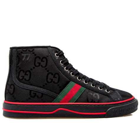 gucci black sports shoes|gucci inspired tennis shoes.